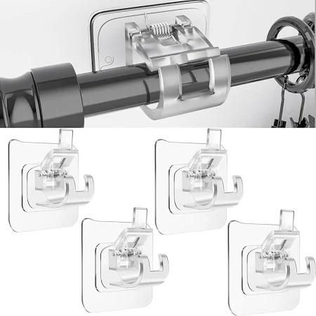 Rods Clips Hook Self Adhesive Pack of 6, 8, 12