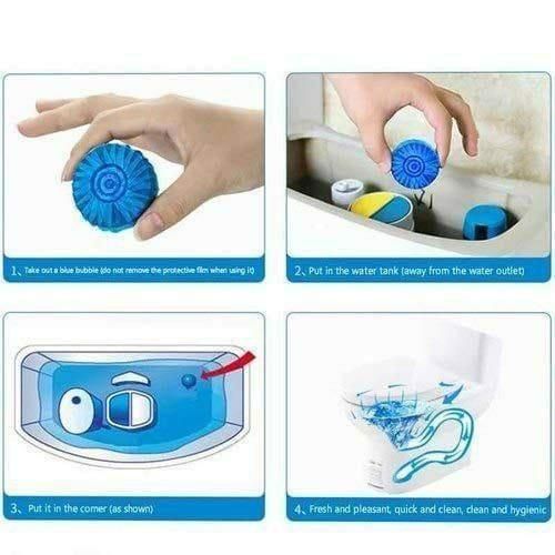 Toilet Cleaning Tablet-Toilet Deodorizer Bathroom Cleaner Tablet Pack of 1 (10pc, 20pc, 30pc)