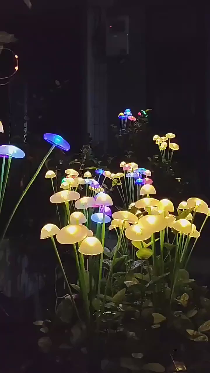 5 Watt 8 LED Solar Mushroom Garden Solar Light